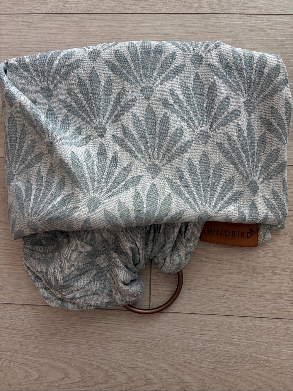 Wildbird Linen Ring Sling Blue Gray